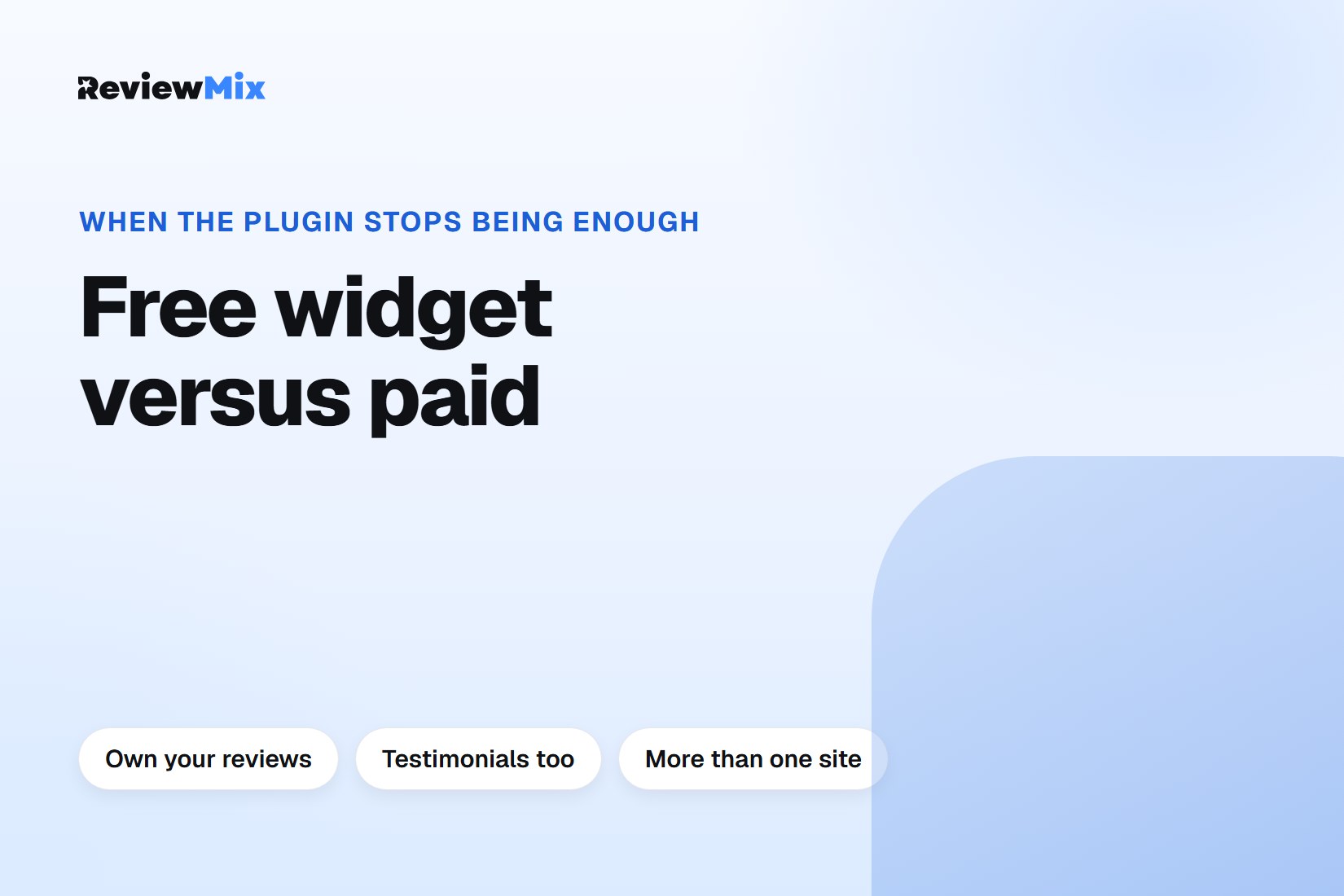A single website review block beside a workflow connecting several client websites