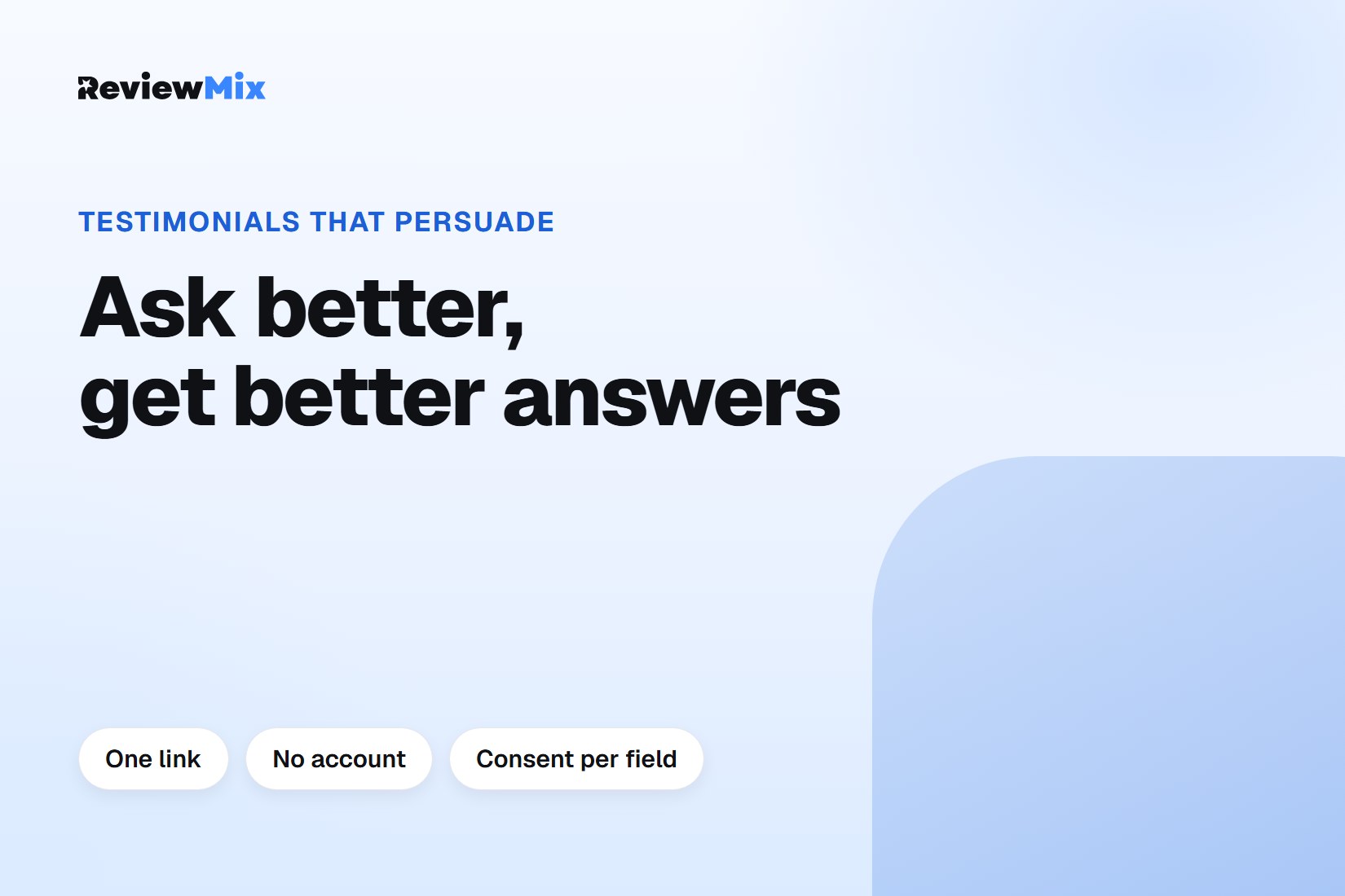 A customer filling in a short testimonial form on a phone